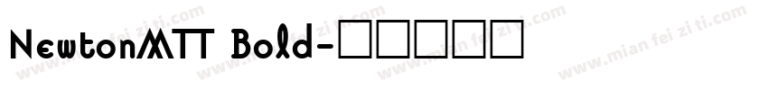 NewtonMTT Bold字体转换